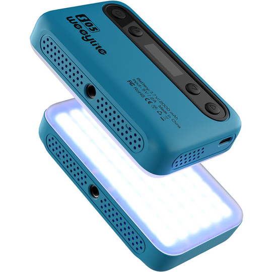 S05 Pocket rgb Video Light led Fill Light 2800K-6800K Dimmable 26 Scene Lighting Effects CRI95, Blue Green - Blue Green - Weeylite