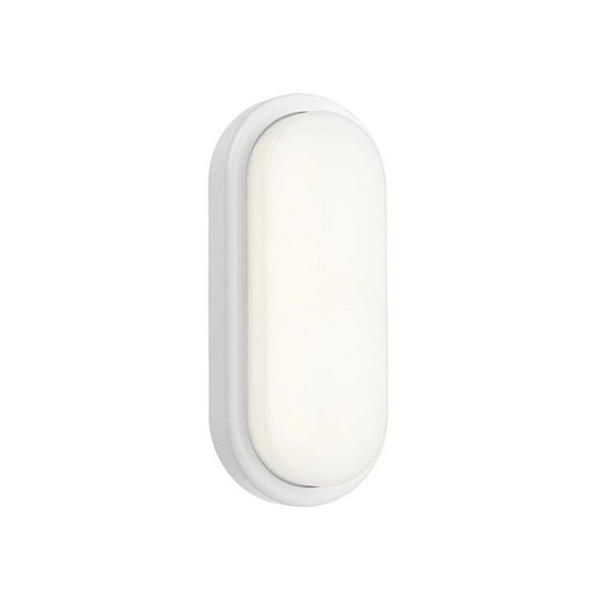 Saxby Pillo - Integrated led Outdoor Large Wall Light Matt White Textured, Opal IP54