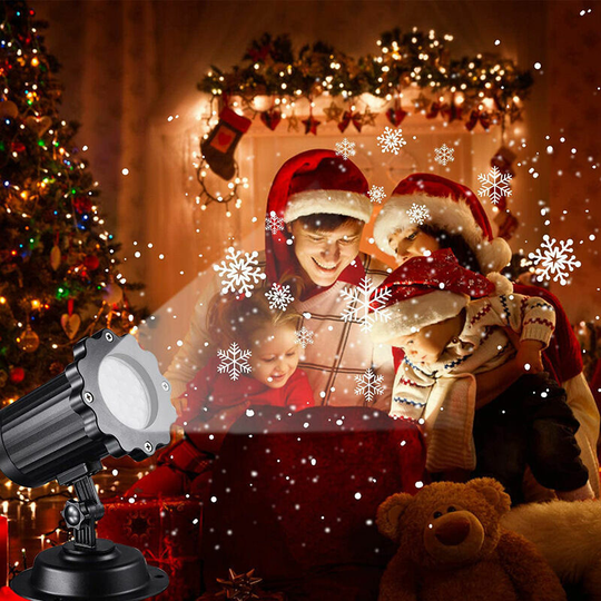 IP65 Waterproof for Christmas Decoration Outdoor Christmas ProjectorLED Projector Snowflake Projector with Remote Timer