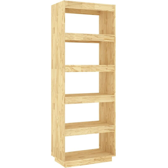 Book Cabinet/Room Divider 60x35x167 cm Solid Pinewood Vidaxl Brown