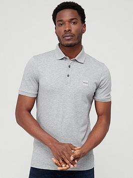 BOSS Passenger Polo Shirt - Light Grey, Light Grey, Size S, Men