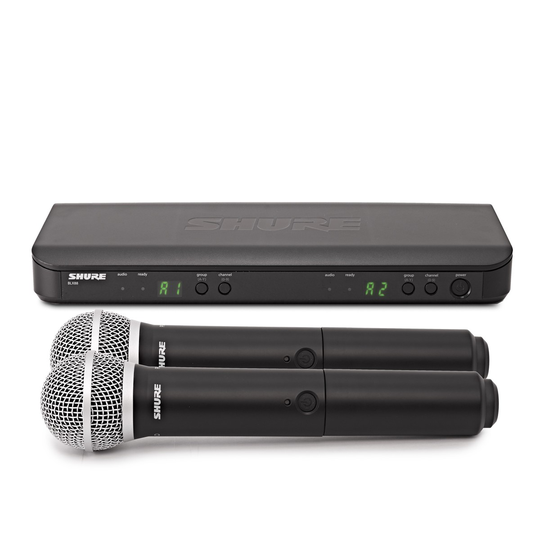Shure BLX288/PG58-K3E Dual Handheld Wireless Microphone System