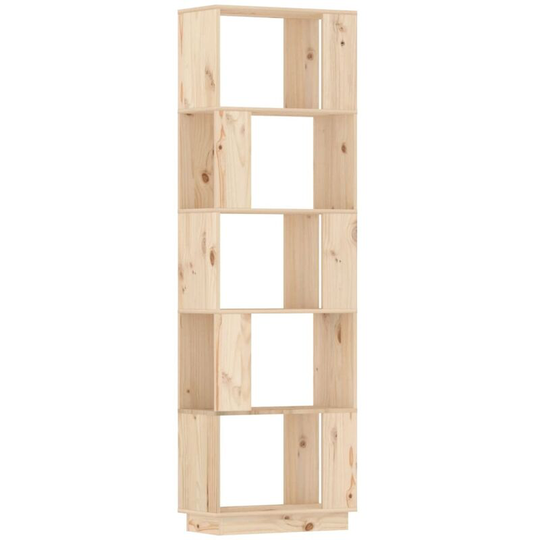 Book Cabinet/Room Divider 51x25x163.5 cm Solid Wood Pine Vidaxl Brown