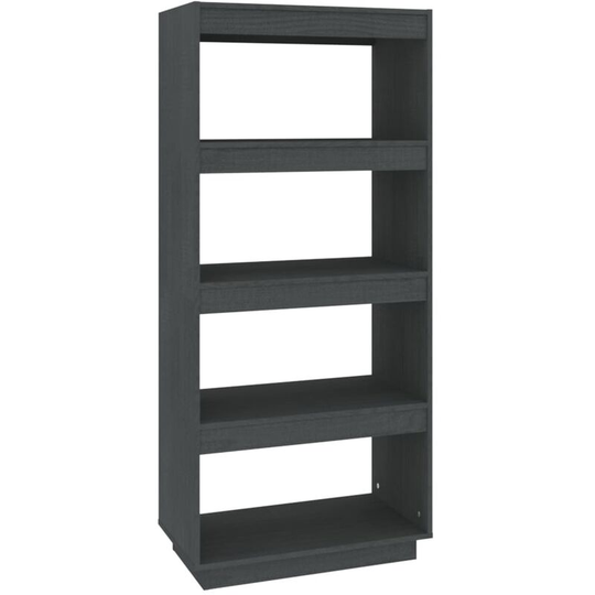 Vidaxl - Book Cabinet/Room Divider Grey 60x35x135 cm Solid Pinewood Grey