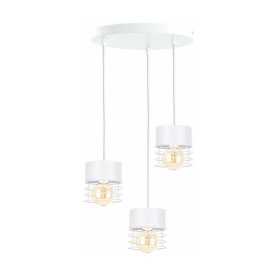 Keter Atollo Cluster Pendant Ceiling Light White, 32cm, 3x E27