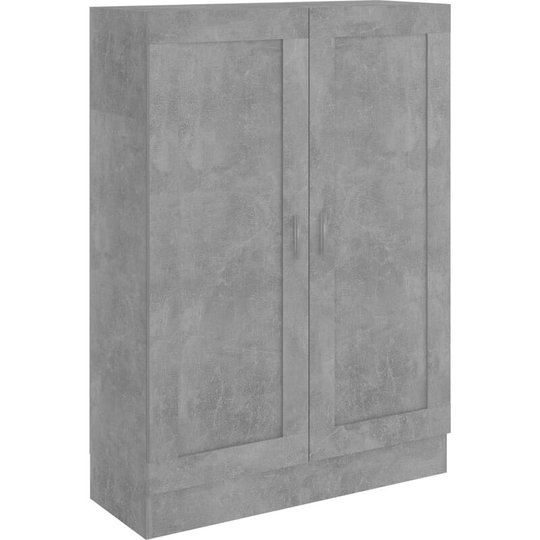 Book Cabinet Concrete Grey 82.5x30.5x115 cm Engineered Wood Vidaxl Grey