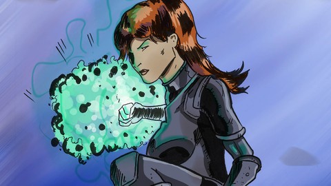 How to draw a comics character with a 3D software and Photos