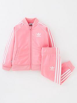Boys, adidas Originals Kids Adicolor Superstar Tracksuit - Light Pink, Light Pink, Size 3-6 Months