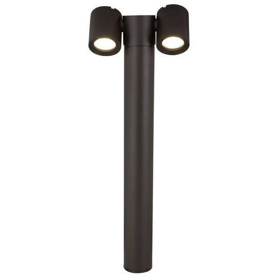 Maytoni Lighting - Wall Street Outdoor Floor Bollard Lighting Black, 2 Light IP54, GU10
