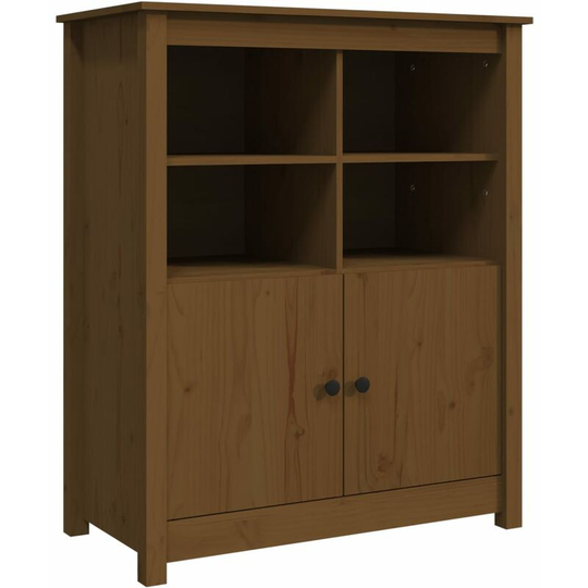Sideboard Honey Brown 83x41.5x100 cm Solid Wood Pine vidaXL - Brown