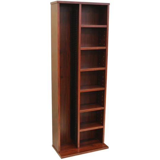 Techstyle Claremont 219 Cd / 56 Dvd Blu-ray Video Multimedia Storage Unit Mahogany