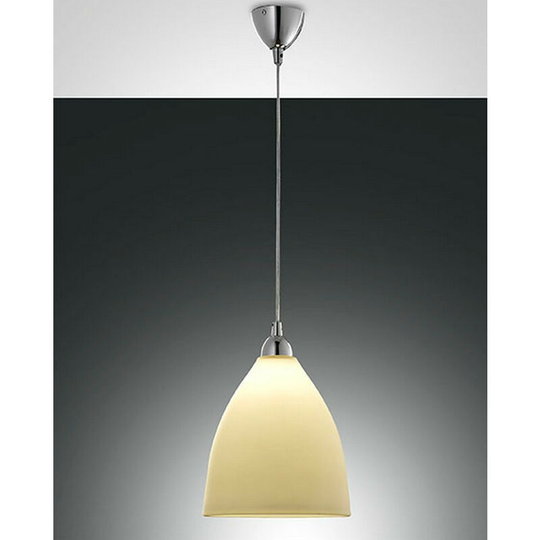 Fabas Luce Provenza Dome Pendant Ceiling Lights Amber Glass, E27