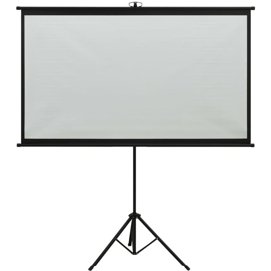 Projection Screen with Tripod 72' 16:9 Vidaxl White