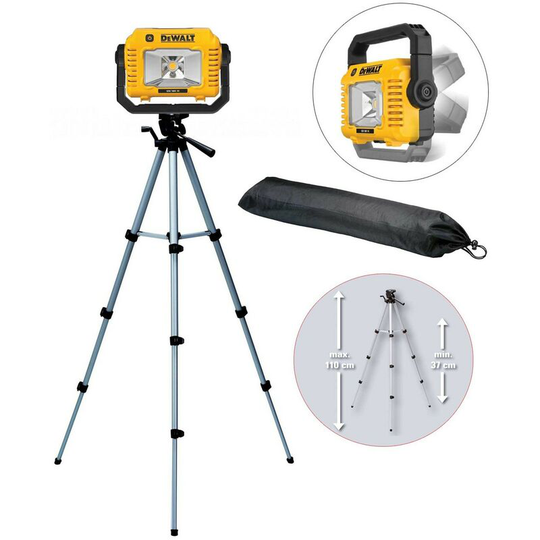 Dewalt - DCL077 18v xr led Light Site Light Pivot Head Cordless 2000 Lumen +Tripod