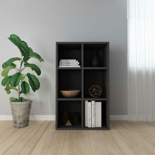 Topdeal - Book Cabinet/Sideboard Black 66x30x97.8 cm Chipboard VDFF31372_UK