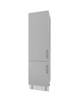 Manor Interiors Linea Light Grey 2 Tall Larder Unit 600Mm (Left Hand Hinged)