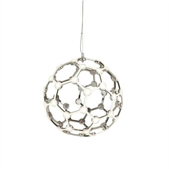 Searchlight Magic - Integrated led 1 Light Spherical Pendant Chrome, White