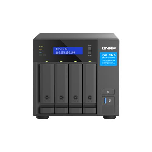 QNAP TVS-H474 NAS Tower Ethernet LAN Black G7400