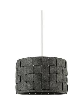 Woven Grey Felt Light Shade