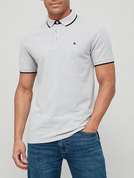 Jack & Jones Paulos Polo - Light Grey Marl, Light Grey Marl, Size S, Men