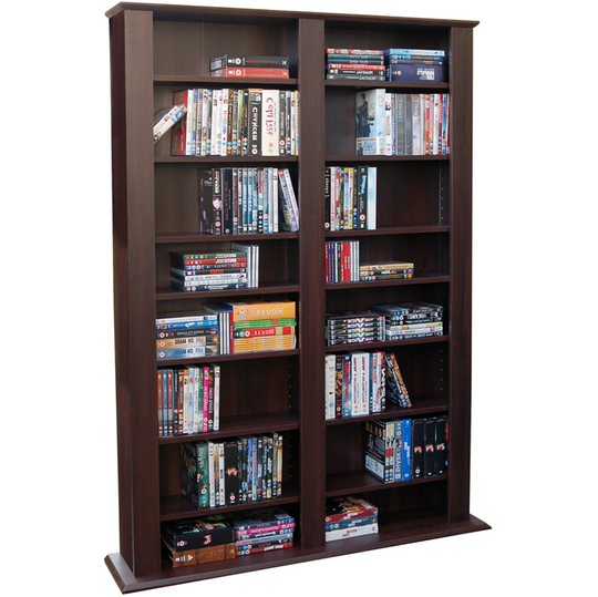 Watsons - genesis - Multimedia 1060 cd / 420 dvd Blu-ray Storage Shelves - Dark Oak - Dark Oak