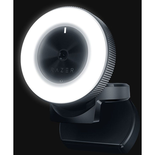 Razer Kiyo 1080P Desktop Streaming Camera Webcam with Multi-step Ring Light Lamp for Tik Tok Live Streaming Black