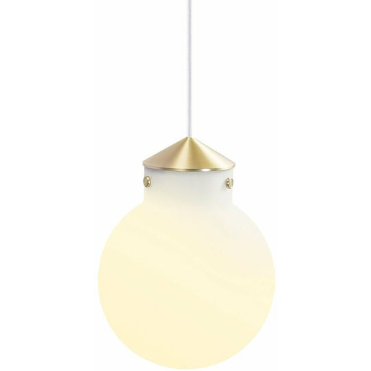 Nordlux Raito 22cm Globe Pendant Ceiling Light Opal Glass, E27