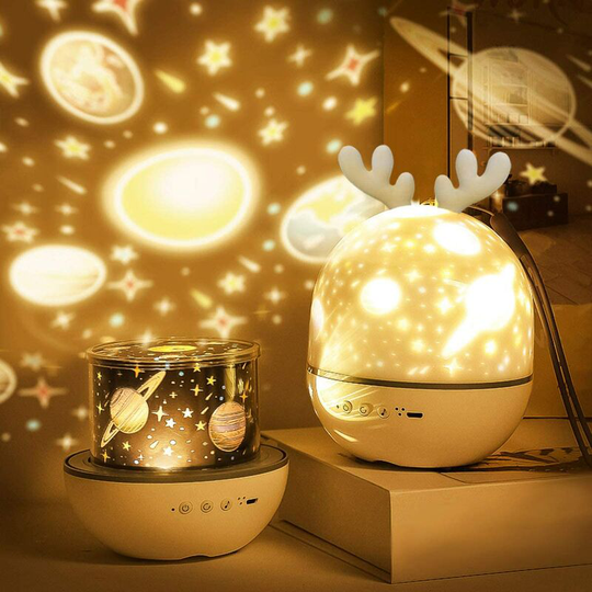 Night Light Projector with Music, Star Light Projecter with Remote Control, 6 Projector Films Baby Nursery Light 360° Rotation Timer Projector Light