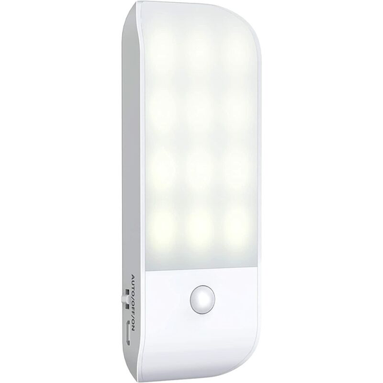 Automatic Led Night Light, USB Rechargeable Motion Sensor Night Light, ON/AUTO/OFF, Natural White Cabinet Light, Magnetic, for Living Room, Bedrooms,