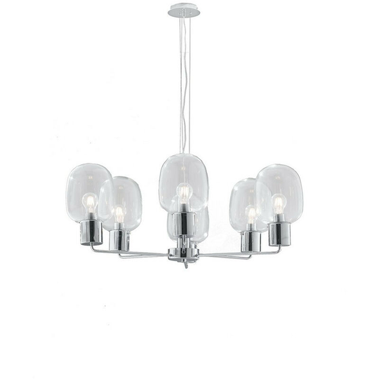 Fan Europe fellins 6 Light Multi Arm Pendant Ceiling Light Chrome 98x34.6cm