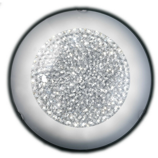 Onli Brill 50cm led Patterned Glass Flush Ceiling Light, 4000K