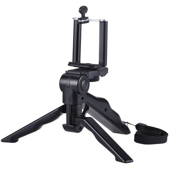 Asupermall - Mini Tripod Stand Support Holder Hand Grip Stabilizer with Smartphone Clip Bracket for iPhone 7 Plus/7/6/6 Plus/6s/ for Samsung Galaxy