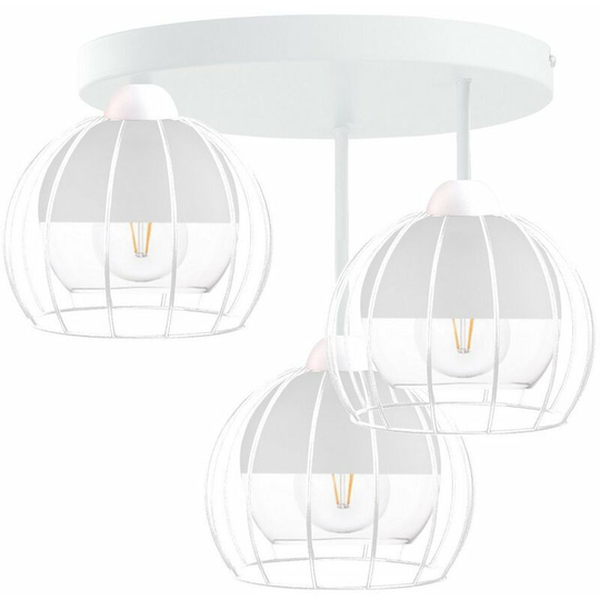 Keter Solo Semi Flush Light White, 30cm, 3x E27