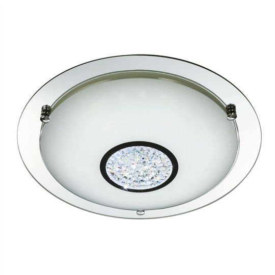 Searchlight Lighting - Searchlight Bathroom - Integrated led Bathroom Flush Ceiling Chrome, Mirror IP44