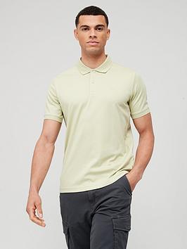 Calvin Klein Smooth Cotton Slim Fit Polo Shirt - Light Green, Light Green, Size M, Men