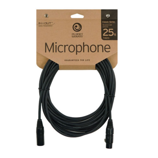 Planet Waves Classic XLR (M) to XLR (F) Microphone Cable 25ft