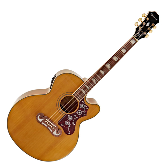 Epiphone J-200 EC Studio (EJ-200SCE) Vintage Natural