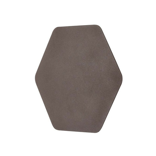 Magnetic Base Wall Lamp, 12W led 3000K 498lm, 20cm Horizontal Hexagonal, Coffee - Luminosa Lighting