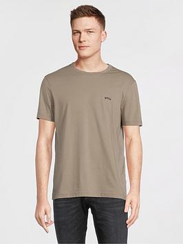 BOSS Curved Logo T-shirt - Light Green, Light Green, Size Xs, Men