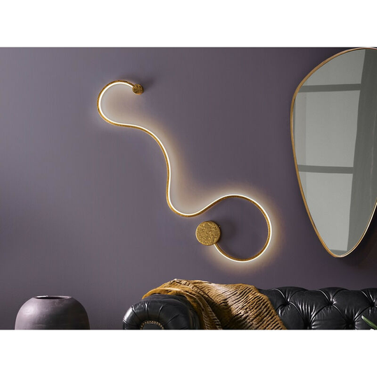 Schuller Grafos - Integrated led Wall Light, Gold Leaf