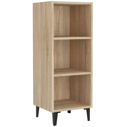Sideboard Sonoma Oak 34.5x32.5x90 cm Engineered Wood Vidaxl Brown