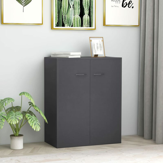 Sideboard Grey 60x30x75 cm Chipboard FF800731_UK - Topdeal