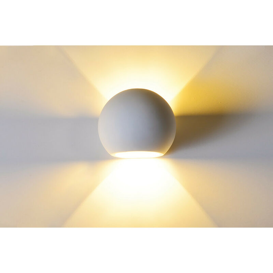 Integral Indoor Decorative Paintable Plaster Serres Wall Light IP20 For 1 x G9 Max 40W White