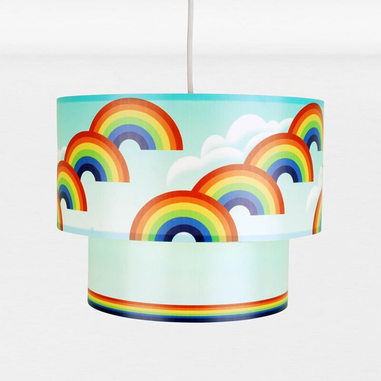 Rainbow Design Ceiling Light Shade - Rainbow design print pvc
