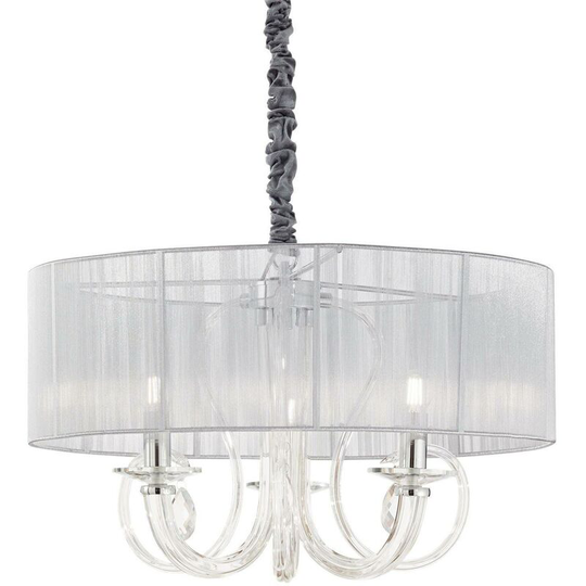 Ideal Lux Lighting - Ideal Lux Swan - 3 Light Multi Arm Pendant Light Silver