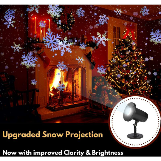 Christmas Projector Lights Outdoor, IP65 Waterproof Dynamic Snowflake Projector, Indoor Outdoor Decorative Lighting