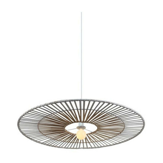 Larissa Pehcevo Wire Ceiling Pendant Light Bamboo Metal 1x E27 White