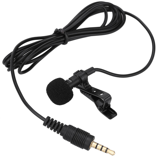 Mini Portable Clip-on Lapel Lavalier Hands-free 3.5mm Jack Condenser Wired Microphone Mic for iPhone iPad Smartphones Computer PC Laptop Loudspeaker