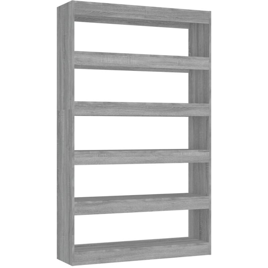 Book Cabinet/Room Divider Grey Sonoma 100x30x166 cm Vidaxl Grey