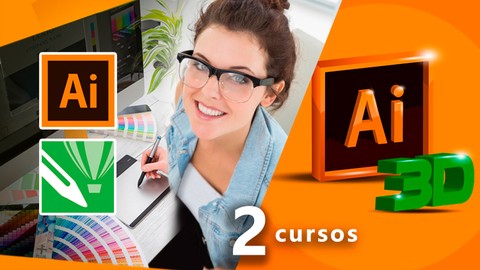 Design Grfico DEFINITIVO e PRTICO+Illustrator 3D 2 cursos